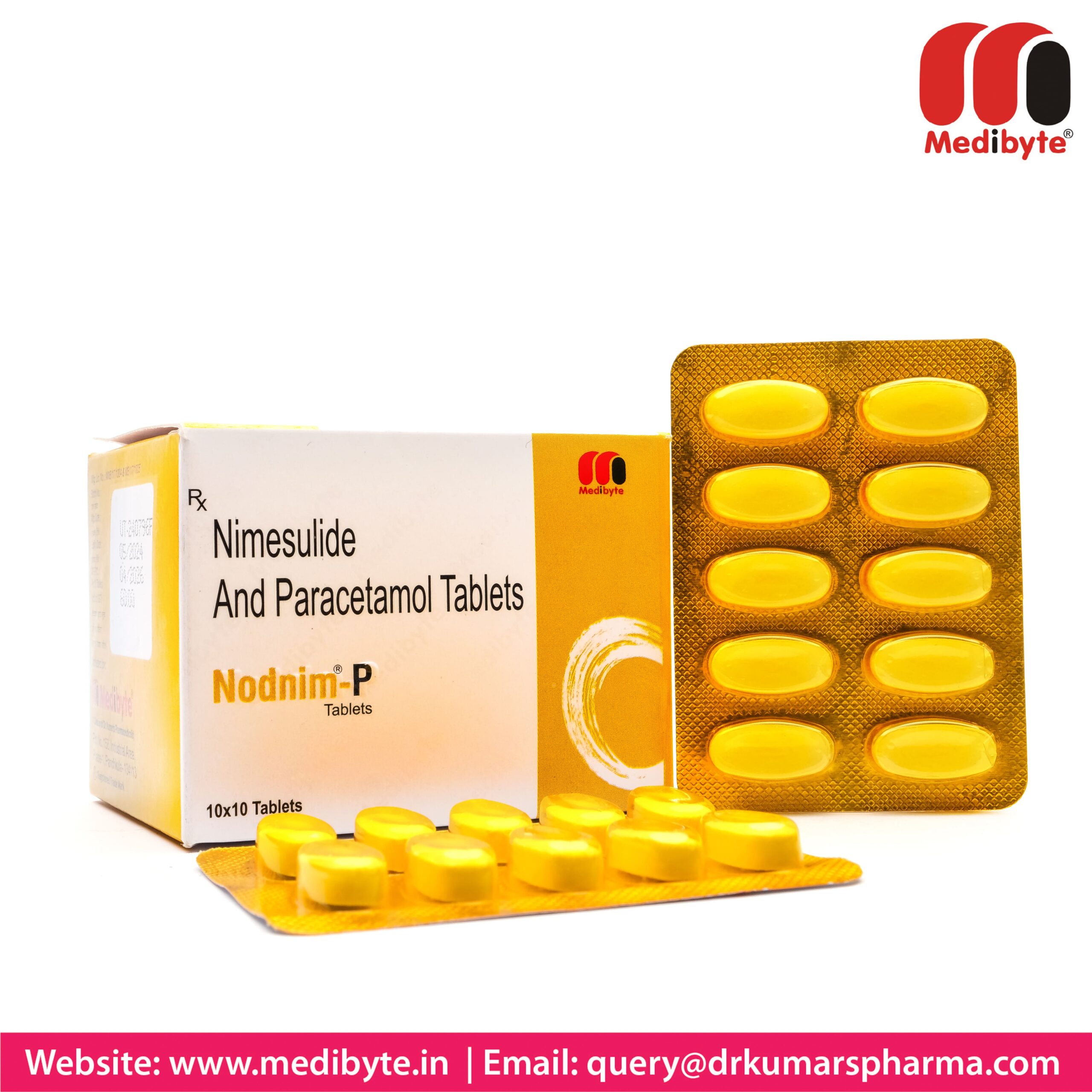 Nimesulide 100mg + Paracetamol 325 mg Tablets