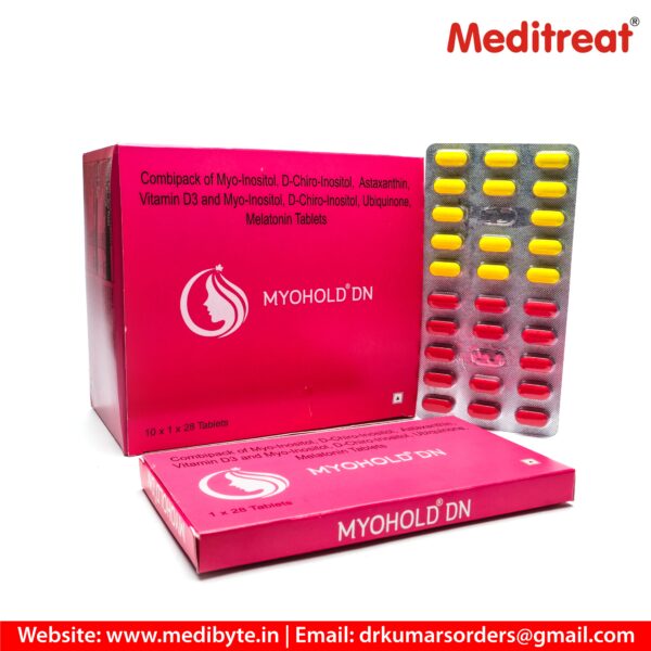 Myo Inositol + D ChiroInositol + Vitamin D3 + Astaxanthin Tablets (Day) + Myo Inositol + D ChiroInositol + Melatonin Tablet