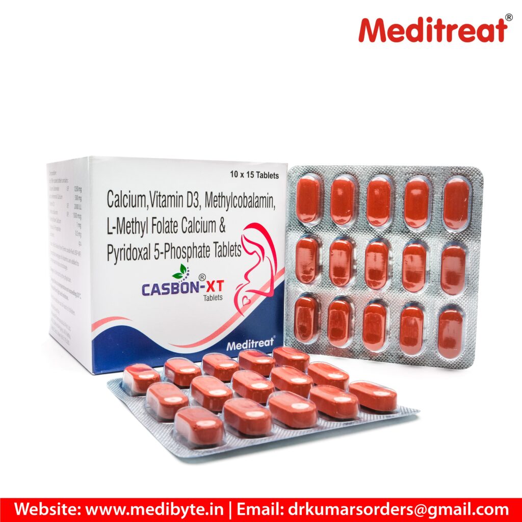 Calcium, Vitamin D3, Methylcobalamin, L-methylfolate, Calcium Pyridoxal-5-Phosphate Tablets