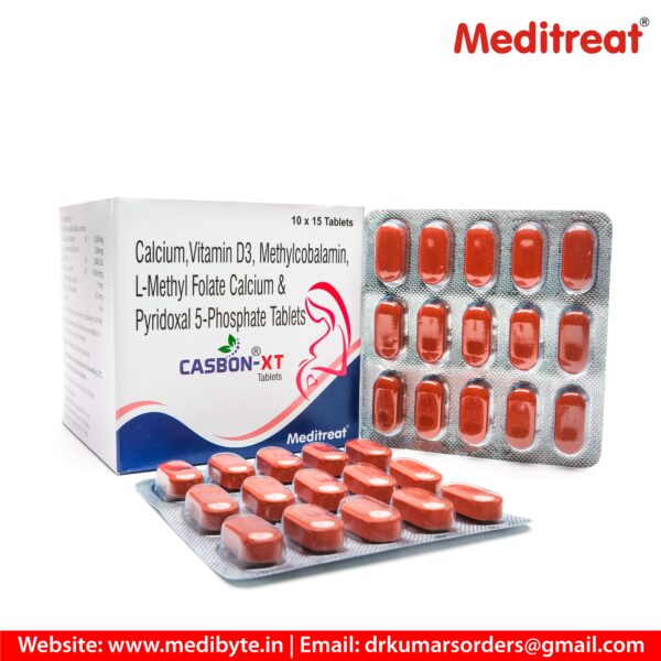 Calcium, Vitamin D3, Methylcobalamin, L-methylfolate, Calcium Pyridoxal-5-Phosphate Tablets