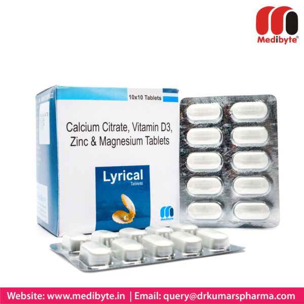 Calcium Carbonate, Vitamin D3 Zinc and Magnesium Tablets