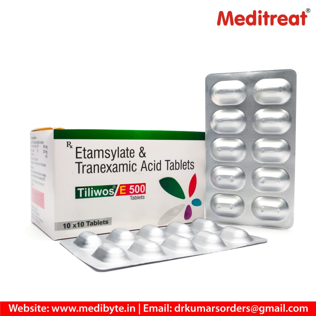 Tranexamic Acid 500mg + Ethamsylate 250mg Tablets