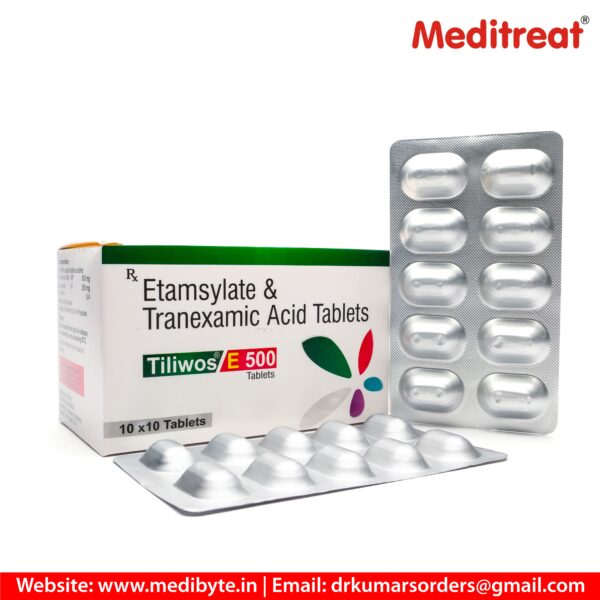 Tranexamic Acid 500mg + Ethamsylate 250mg Tablets