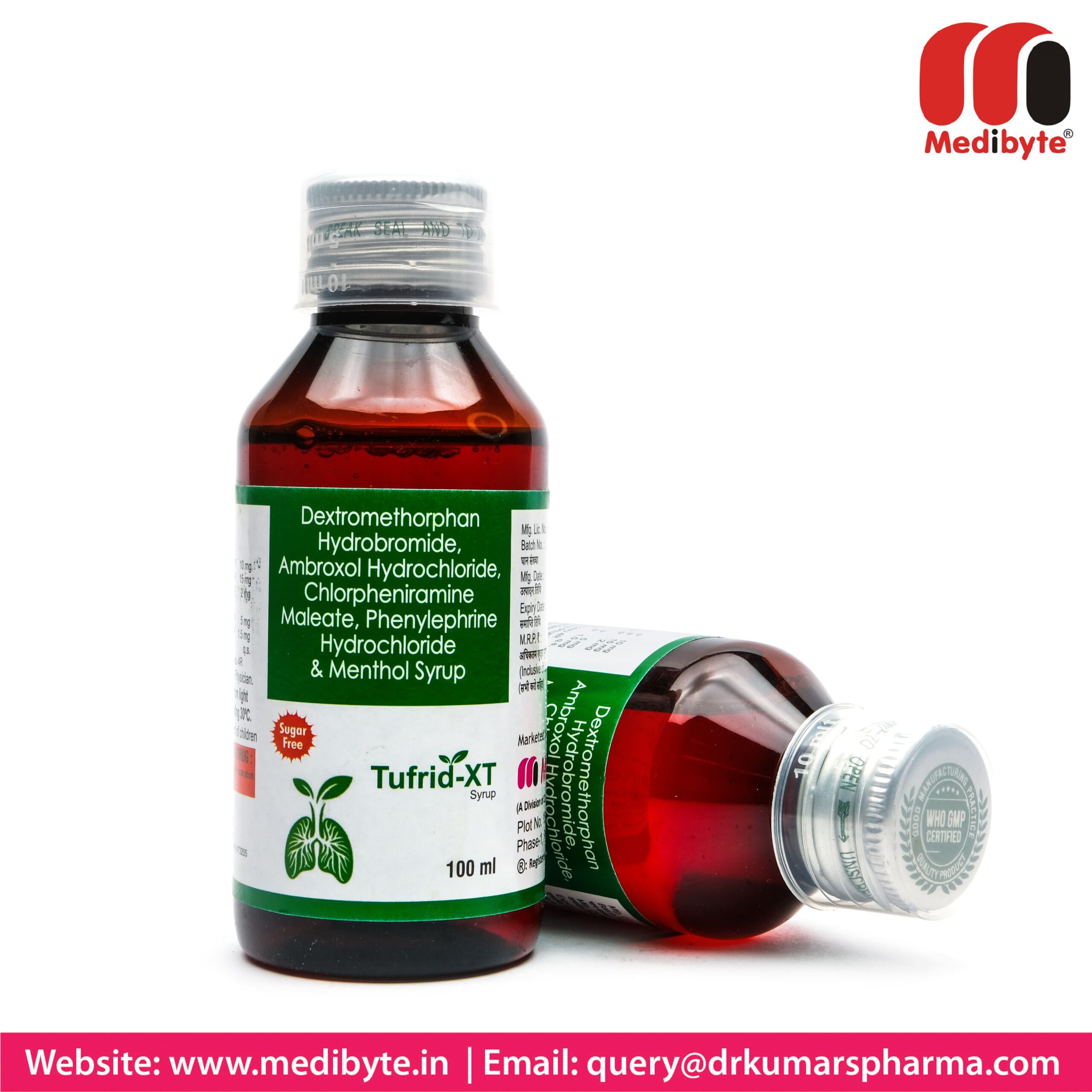 Dextromethorphan Hydrobromide, Ambroxol Hydrochloride, Chlorpheniramine Maleate, Phenylephrine, Hydrochloride and Menthol Syrup