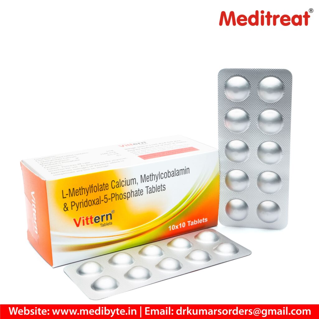 Methylcobalamin 1500 mcg + L-5 Methylfolate 1 mg + Pyridoxine 0.5 mg Tablet